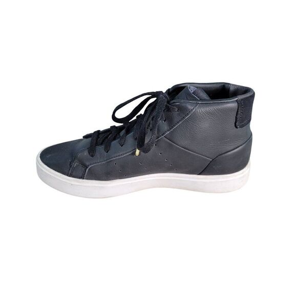 Adidas Sleek Women's Black Mid Top Sneaker Sz 6.5 - Picture 3 of 10